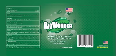 Gallon Label (Bw Sanitizer 1 Gallon Final)